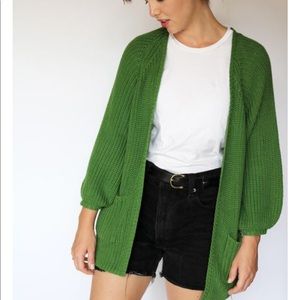 Solo Six Green Organic Cotton Open Face Cardigan
